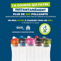 Gourdes filtrantes ÖKO orange vert bleue rose rouge
